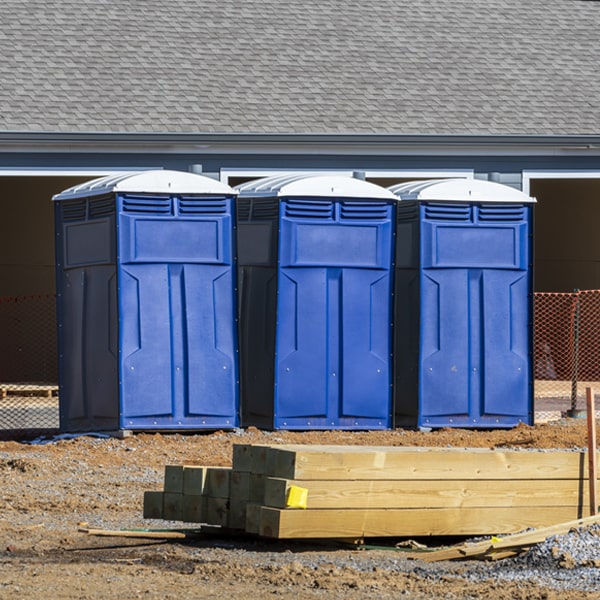 what is the maximum capacity for a single porta potty in Cordova MD